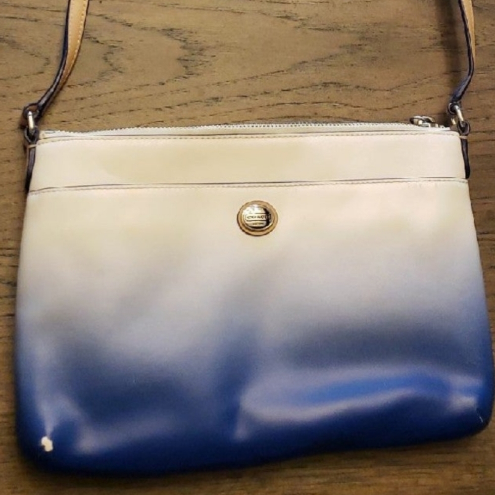 Coach  Ombre Blue and White Medium Crossbody bag